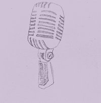 Drawing of a microphone