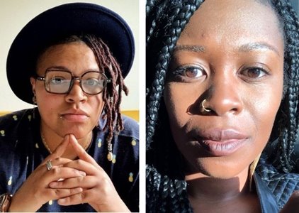 Headshots Charity Blackwell (left) and Greta Adjei-Silas (right)